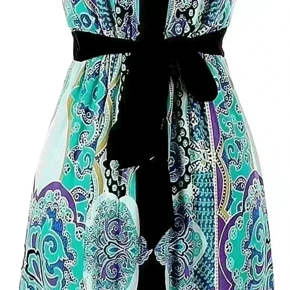 NY Collection Petite Women’s Bright Bold Sundress PS - Picture 7 of 10